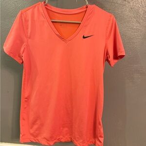 Nike Women's pink V-Neck Top
